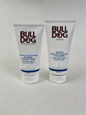 Bulldog Skincare For Men Sensitive Skin Face Wash And Shave Gel Bundle